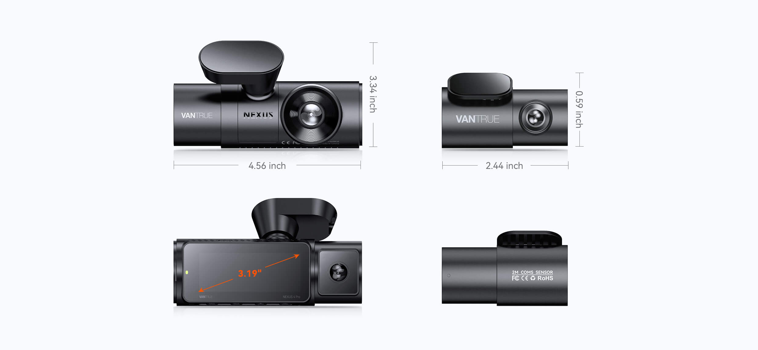 VANTRUE Highend Dash Cam for Your Drive